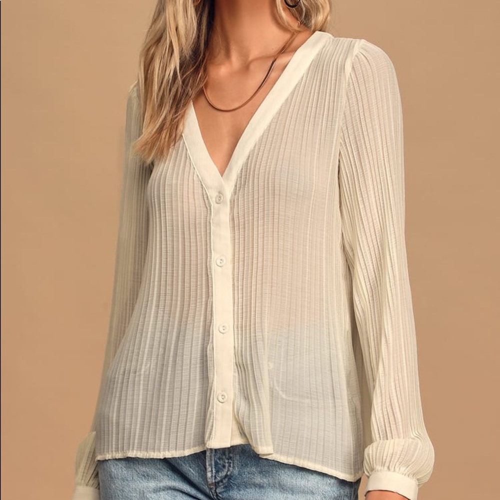Lulus shear jacket shirt